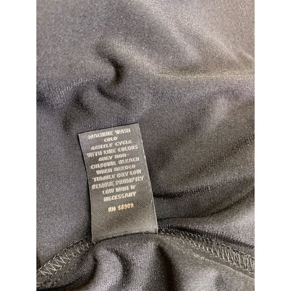 Slim Factor Floral Poncho Top Black Multicolor L Tropical Scarf Hem Blouse - Picture 6 of 8